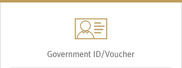 Government ID/Voucher