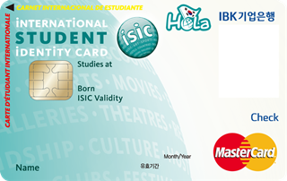 [IBK기업은행] Hola ISIC 국제학생증 체크카드