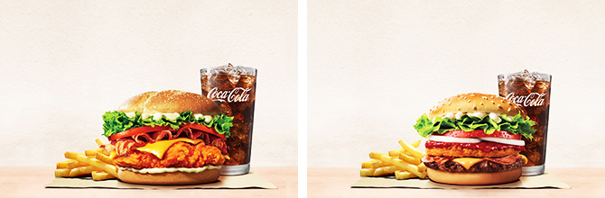 햄버거 세트 이미지입니다.